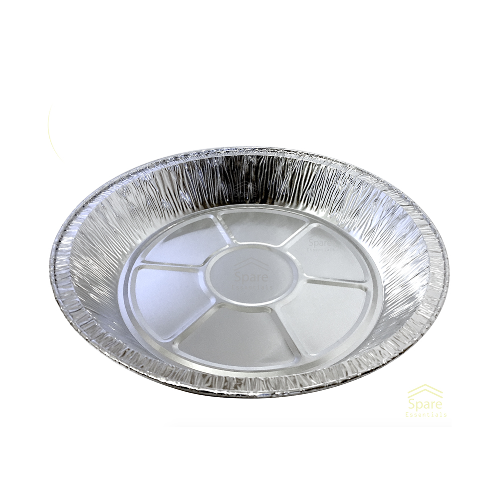 25 Pack 9 Inch Round Aluminum Pans with Lids, Disposable Foil Pie