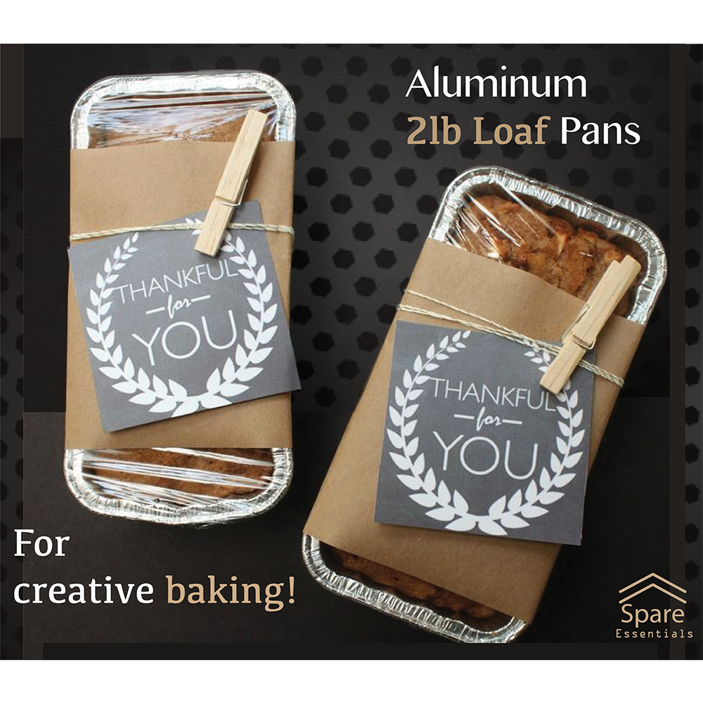 65 PACK – 2LB ALUMINUM LOAF PANS